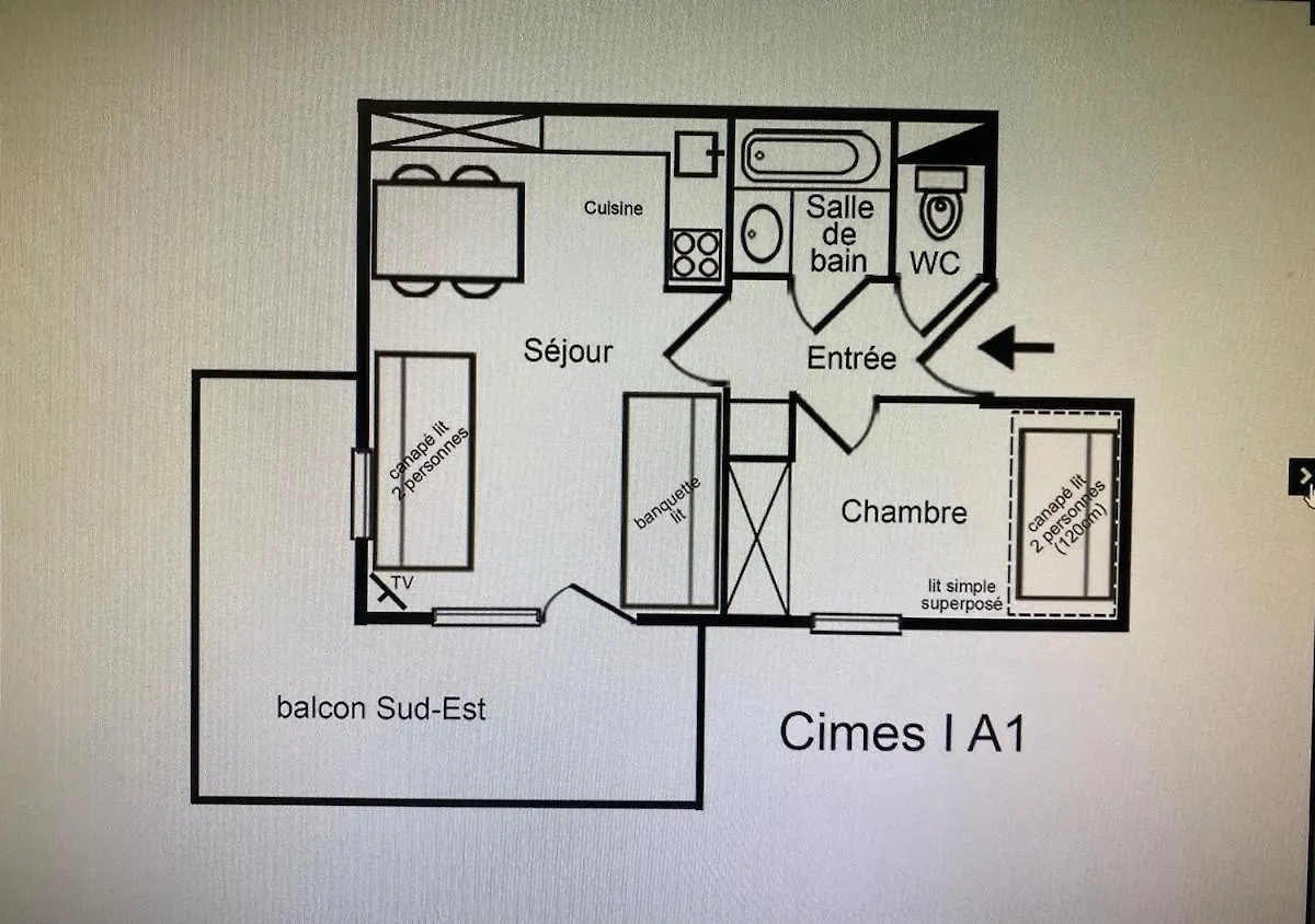 Apartment Apt 2 P 5 6 Pers Pieds Des Pistes Parking Couvert Inclus Les Allues France